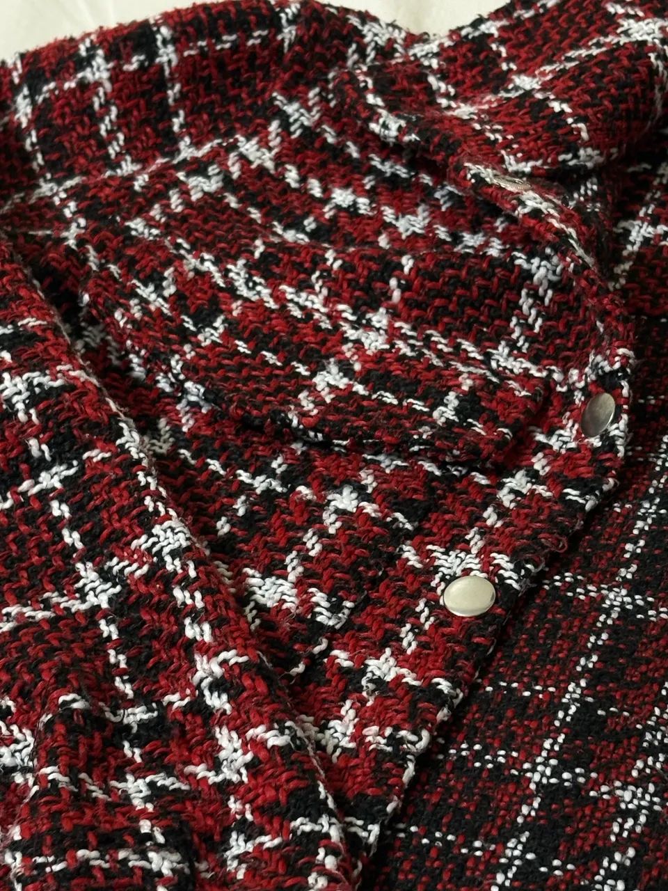 VENDO JAQUETA BLUESTEEL EM TWEED XADREZ - Foto 4