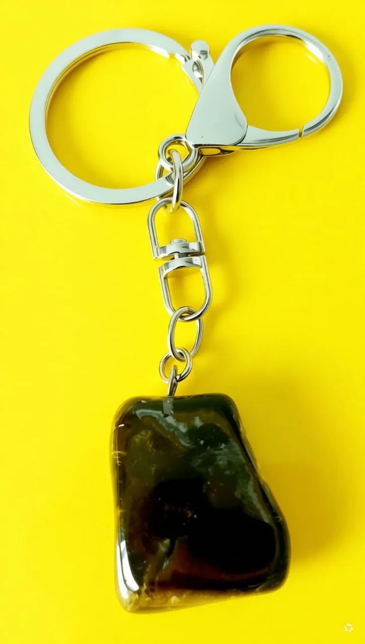 CHAVEIRO PEDRA ROLADA OLHO DE TIGRE  - Foto 3