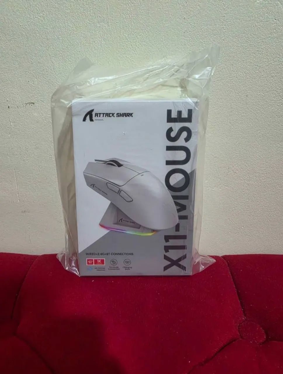 1 monitor Aoc 24 polegadas AOC, 2 Mouses ATACK SHARK x11,  1 mouse m900 pro  - Foto 3
