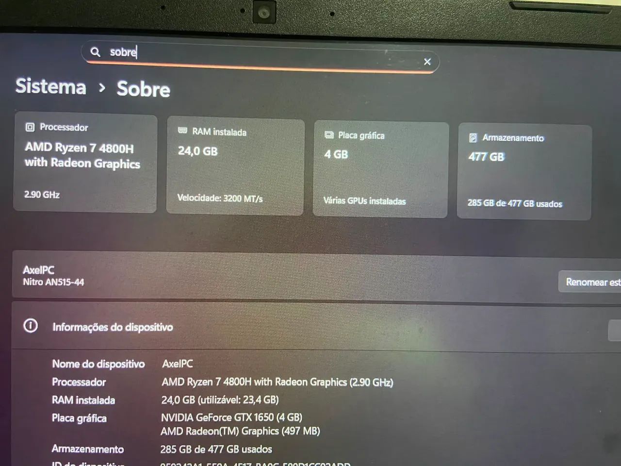 Acer nitro 5  - Foto 2