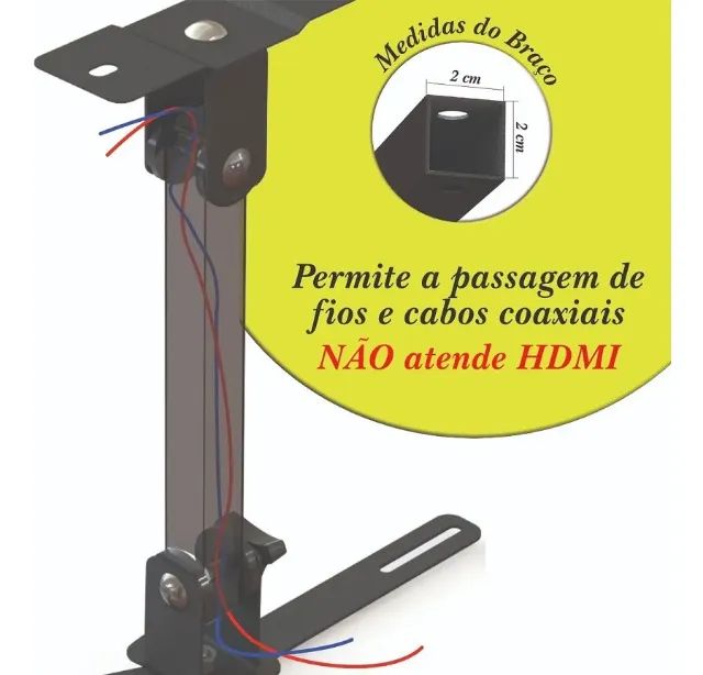 Suporte Universal para Projetor Teto ou Parede Multiforma - Foto 5