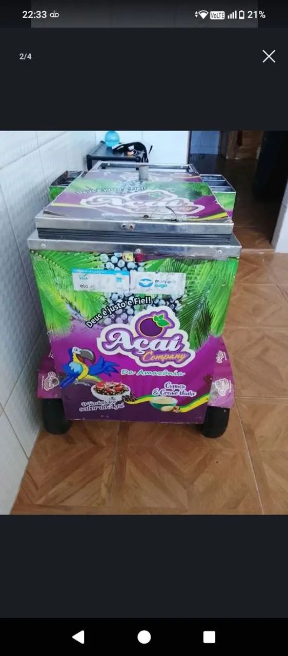 Carrinho de açaí 