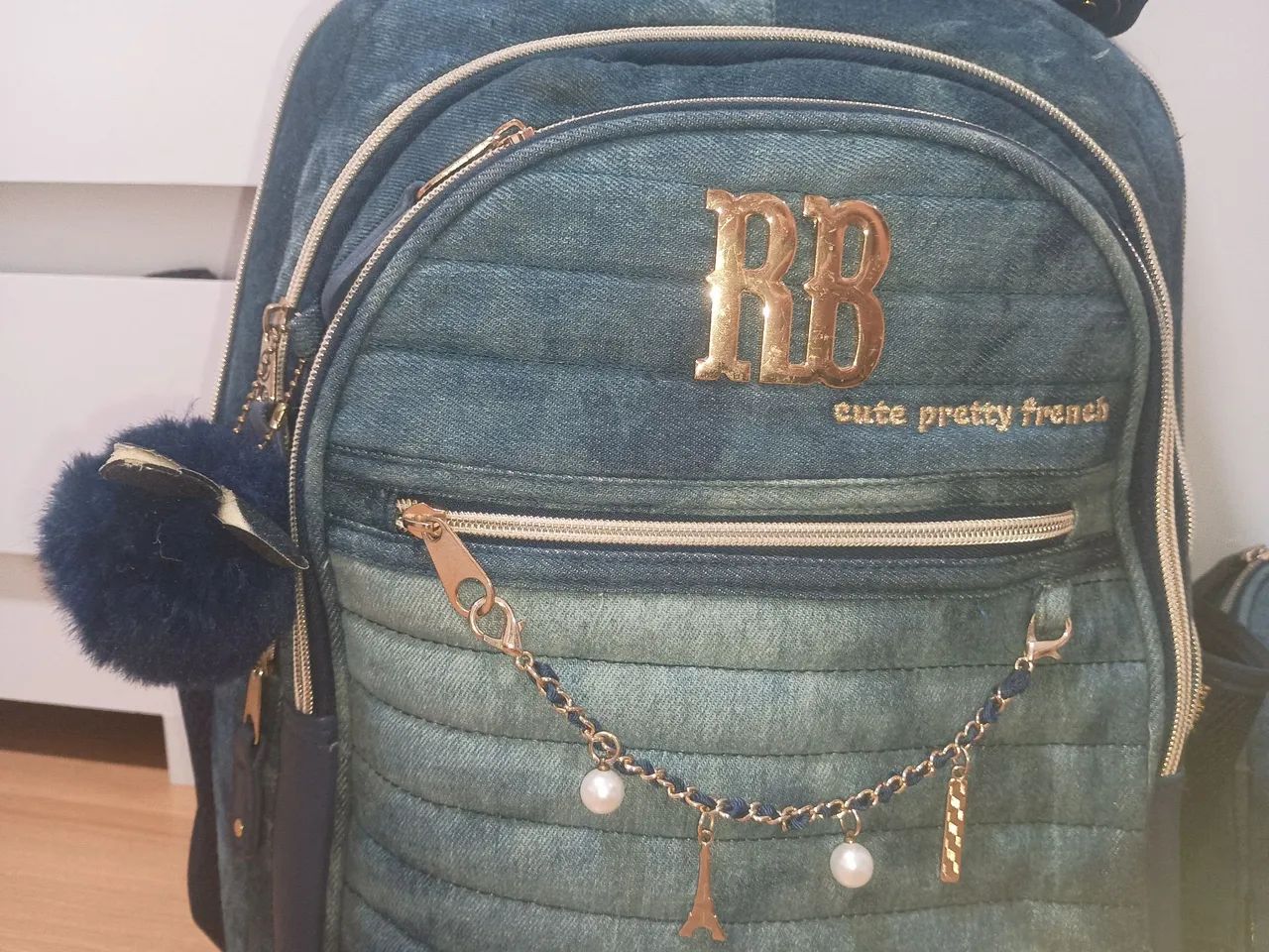 Kit mochila Rebeca Bombom de rodinha  - Foto 4