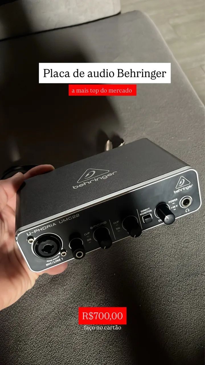 placa de audio Behringer 