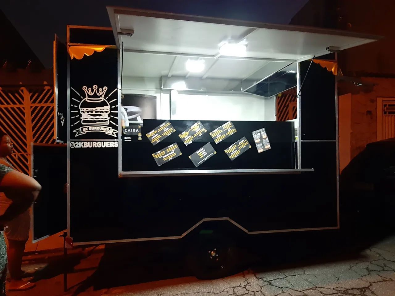 Treiler de lanches Gourmet 3x2 semi NOVO - Foto 3