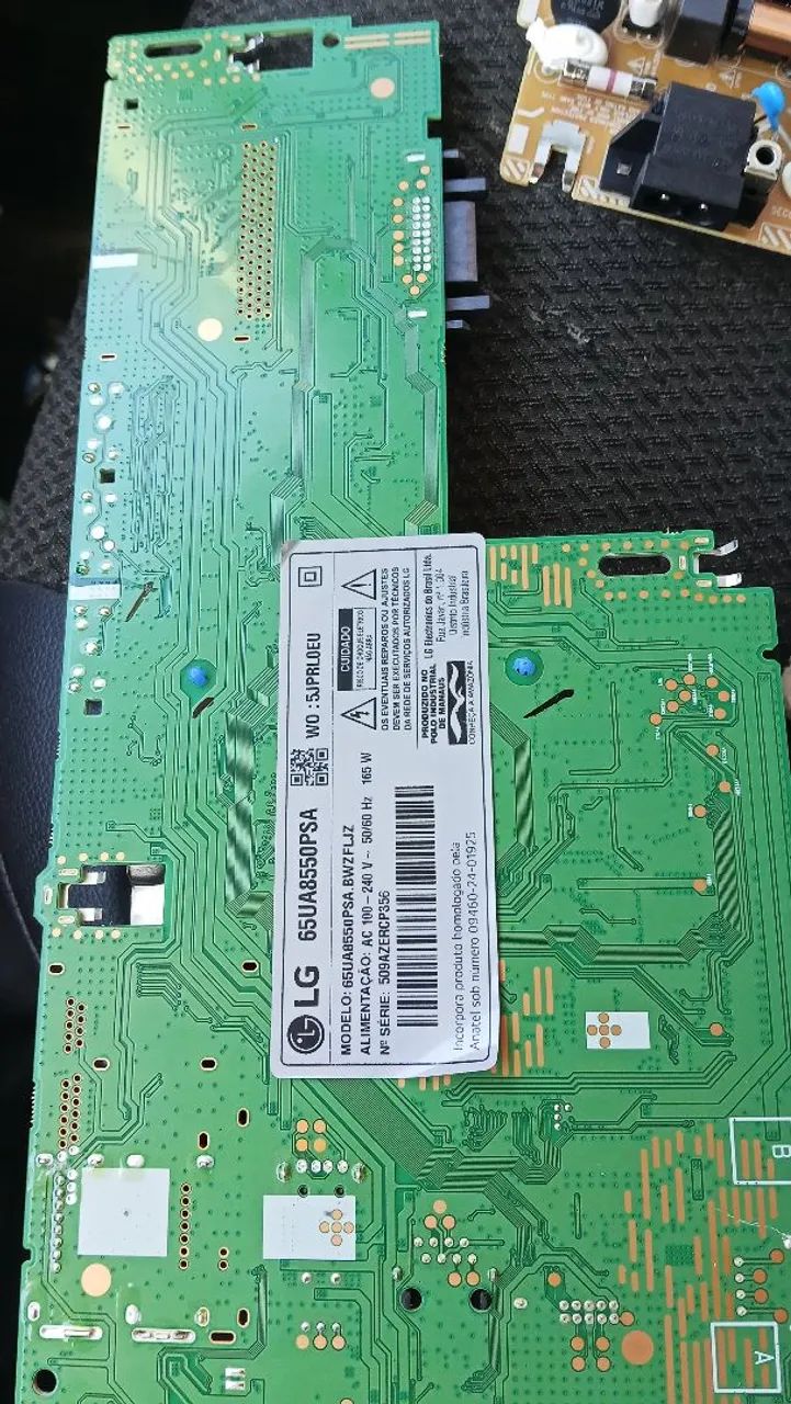 Placa principal da tv LG 65