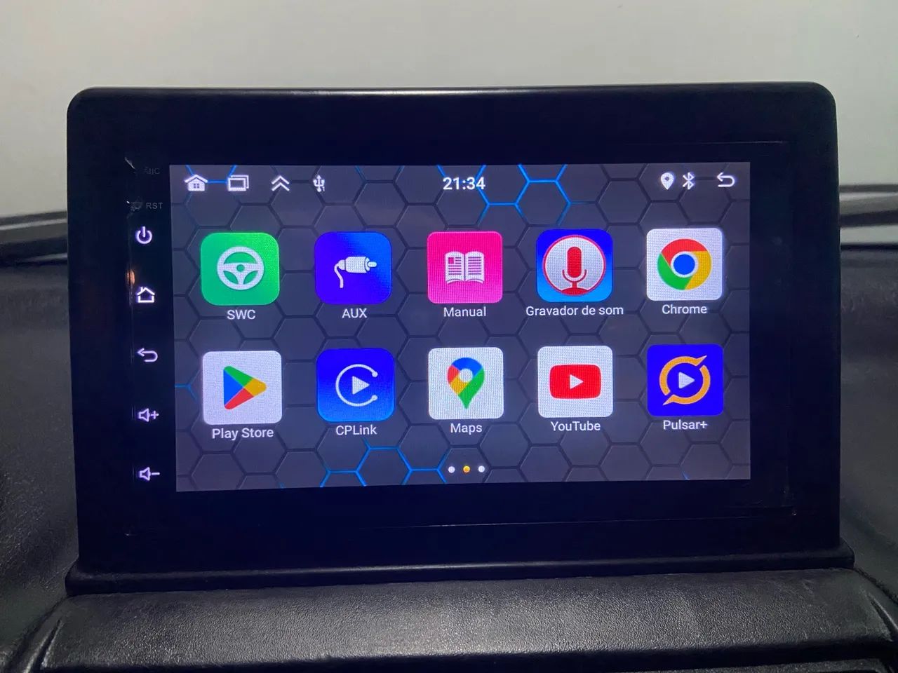 Multimídia Android 7 polegadas CarPlay sem fio wifi gps Bluetooth MOLDURA - Foto 2