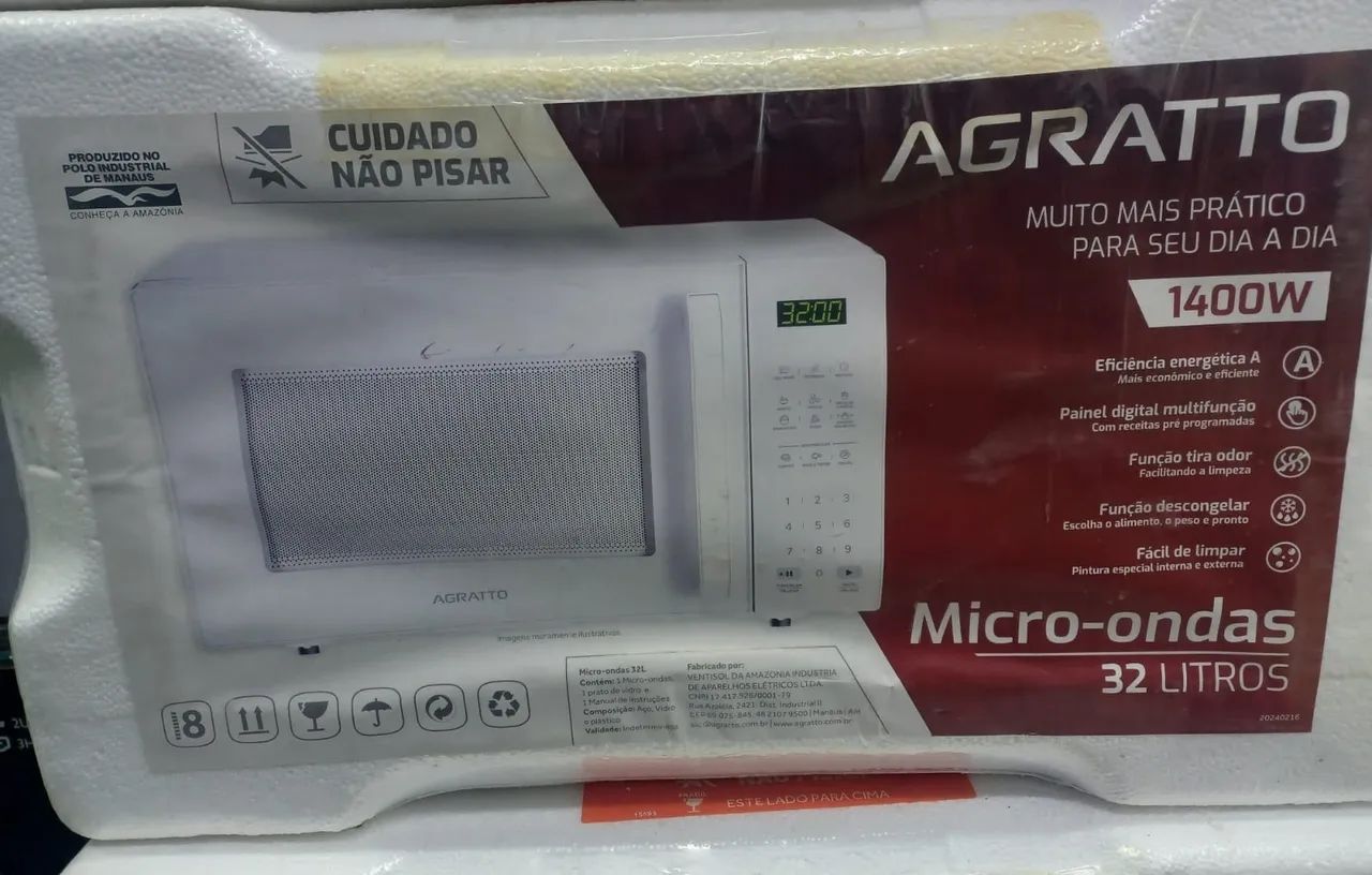 MICROONDAS AGRATOO NOVO  - Foto 2