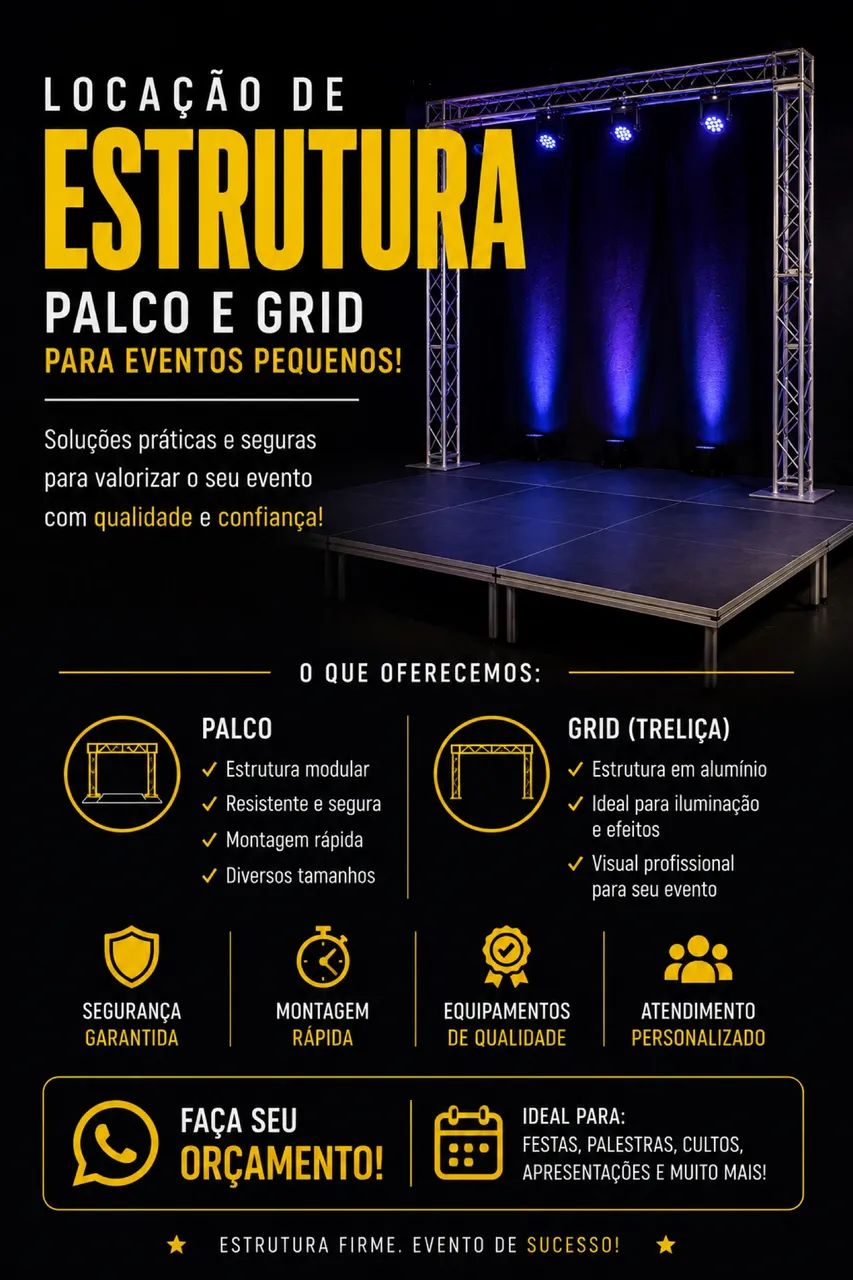 Estruturas para seu evento 