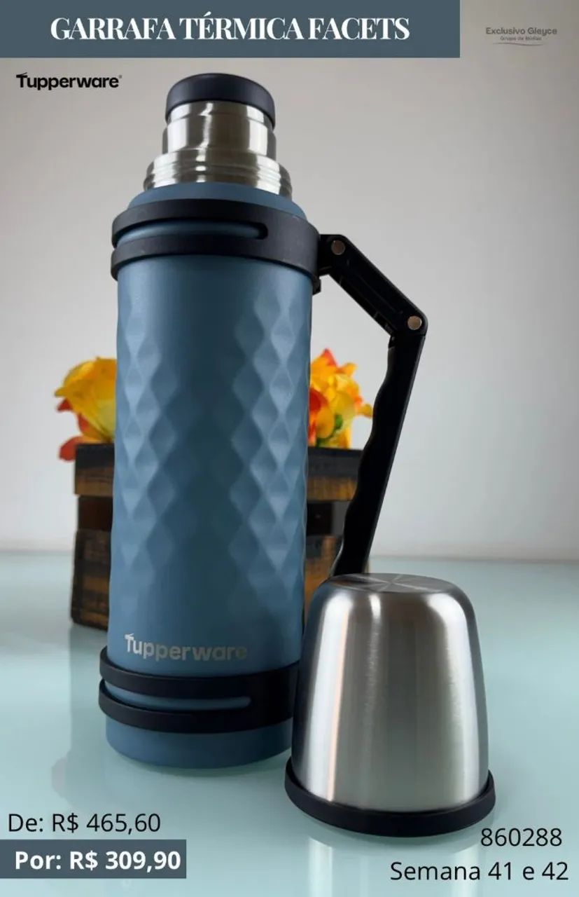 Garrafa térmica 1 litro Tupperware 