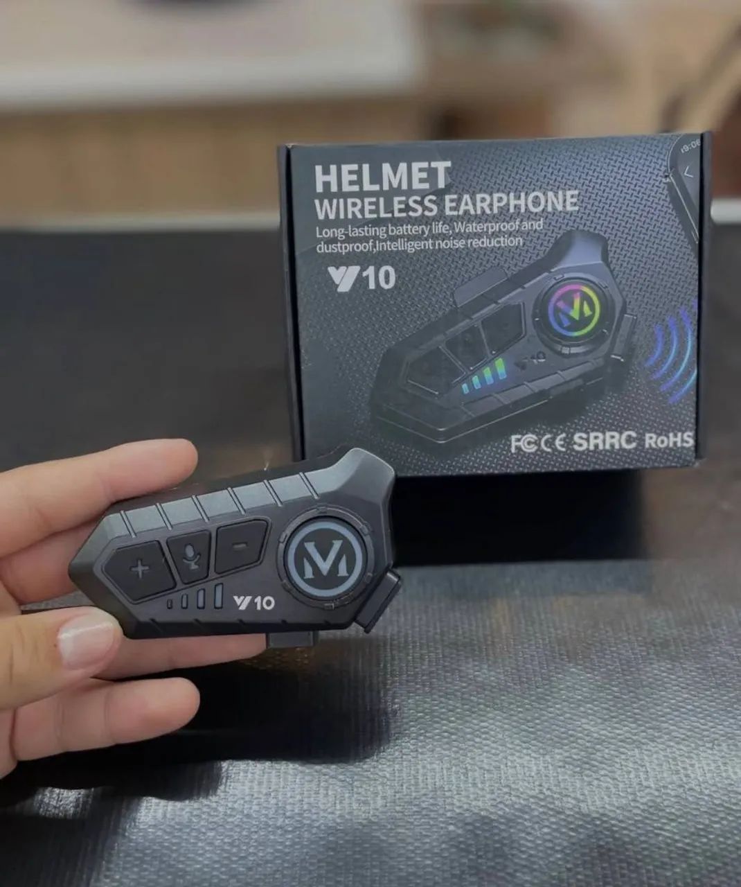 Intercomunicador para Capacete Y10 com bluetooth e som