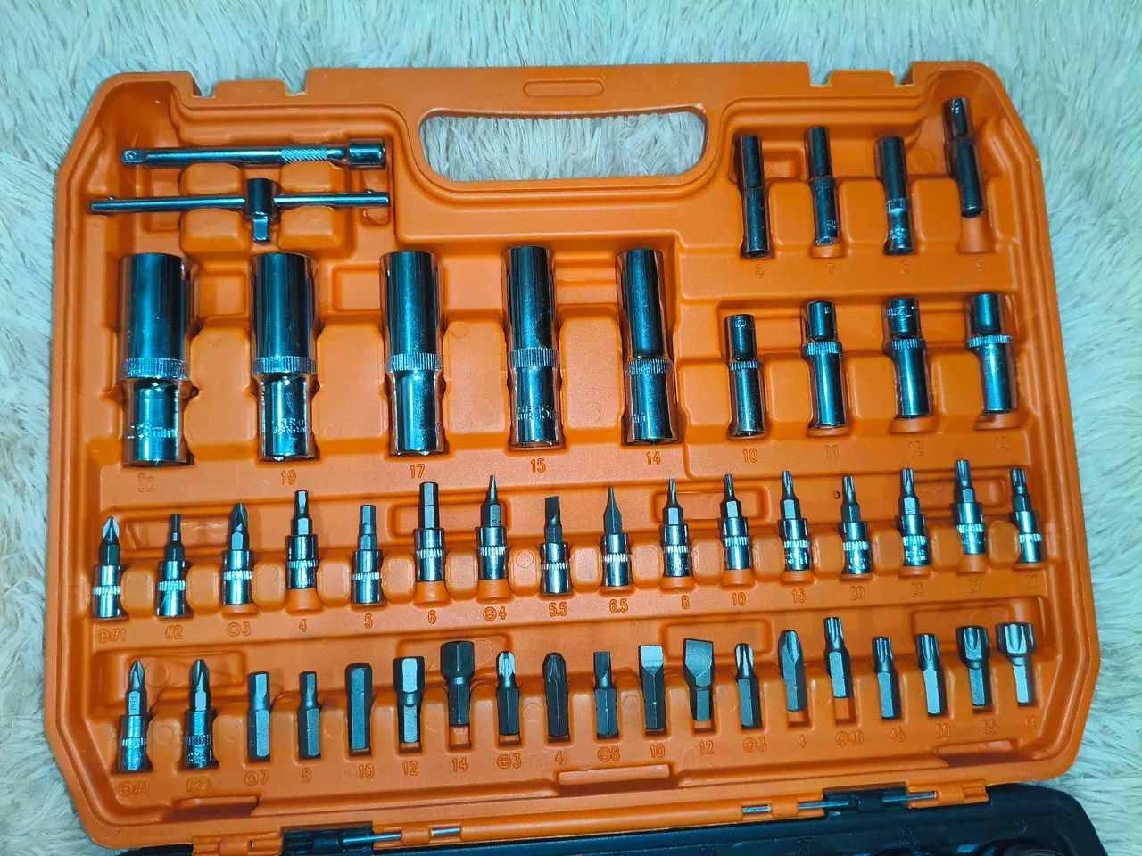 Maleta de ferramentas profissional 108 peças aço cromo vanádio  - Foto 4