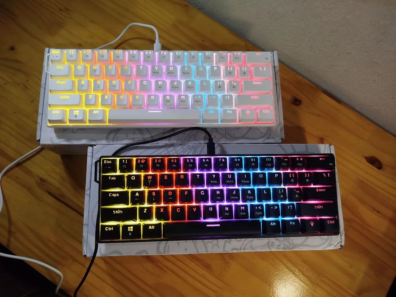 Teclado Mecânico Ajazz NK61 - 61% - Switch Red - Hot Swap