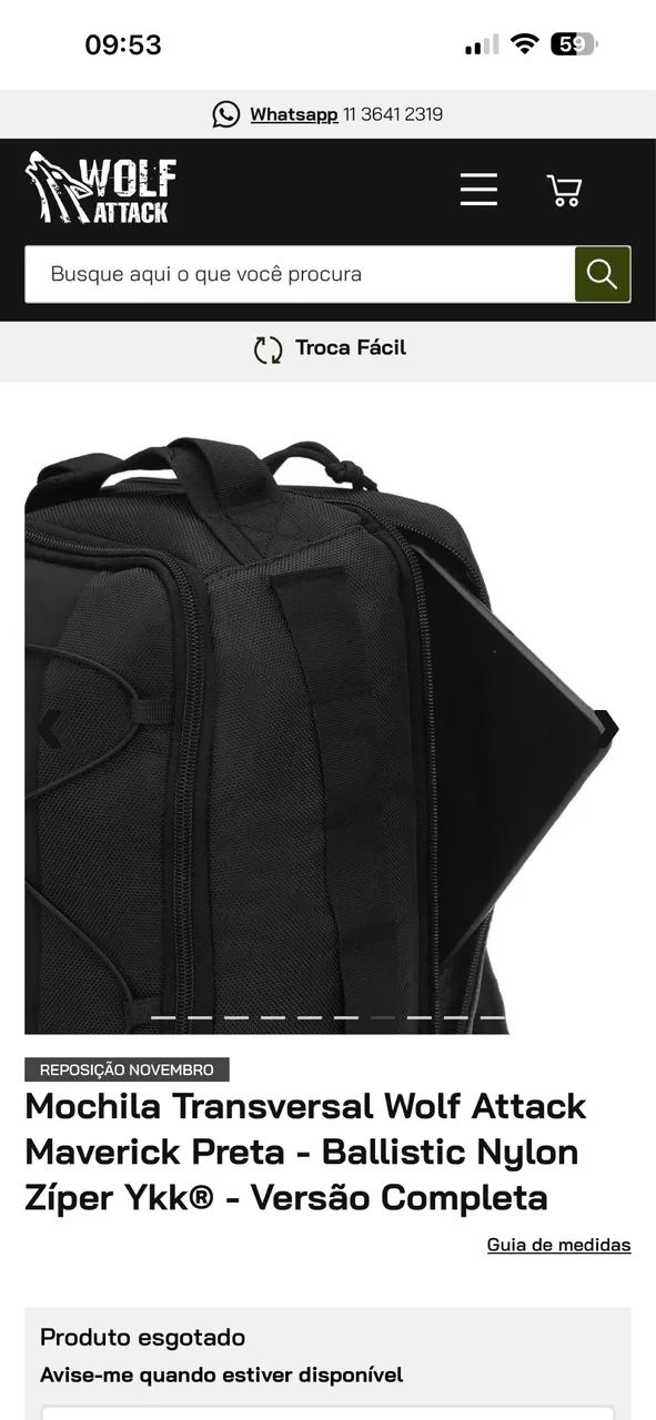 Vendo mochila Wolf Attack Maverick - Foto 2