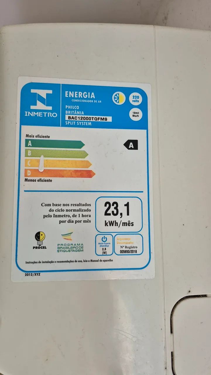 Ar condicionado Brirania 12000 BTUS - Foto 3