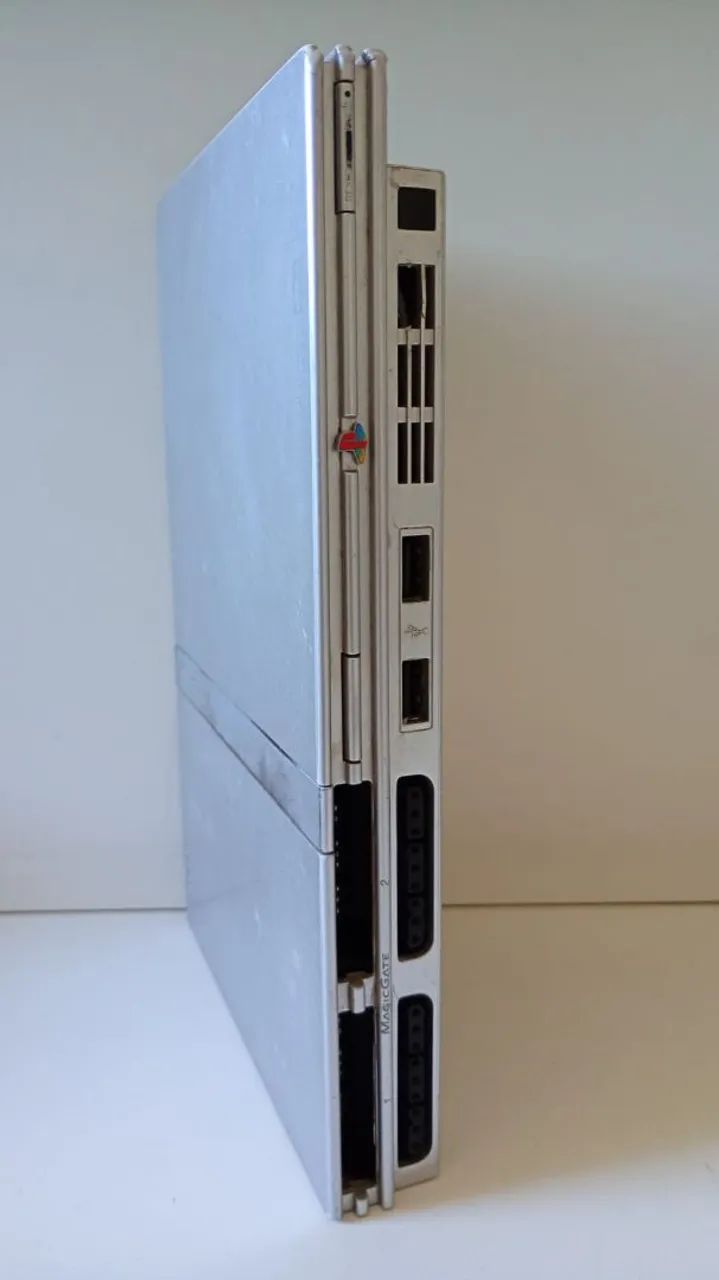 Carcaça Prata PS2 Slim Modelo 79001 - Foto 5