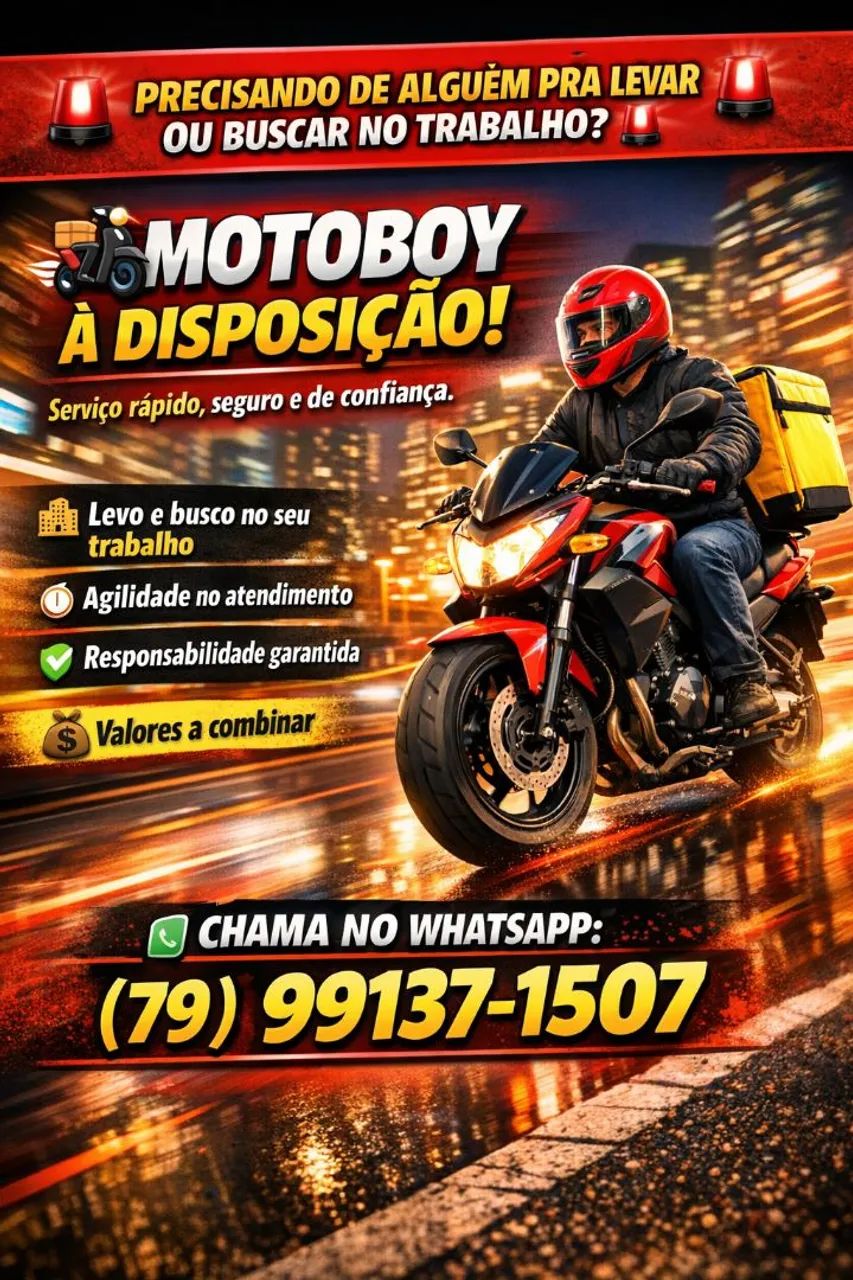 Motoboy disponível 