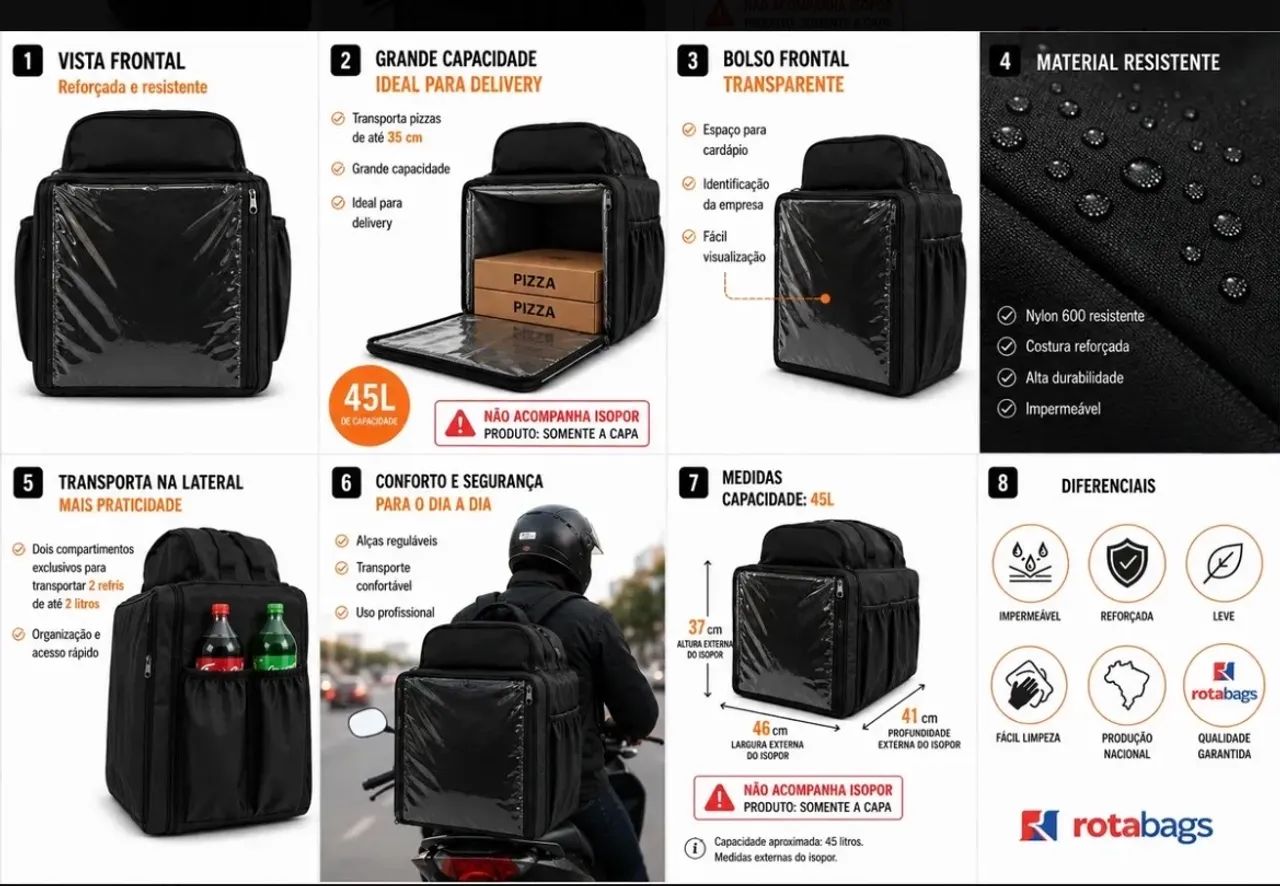 BAG DE ENTREGA NOVA - NUNCA USADA - Foto 3