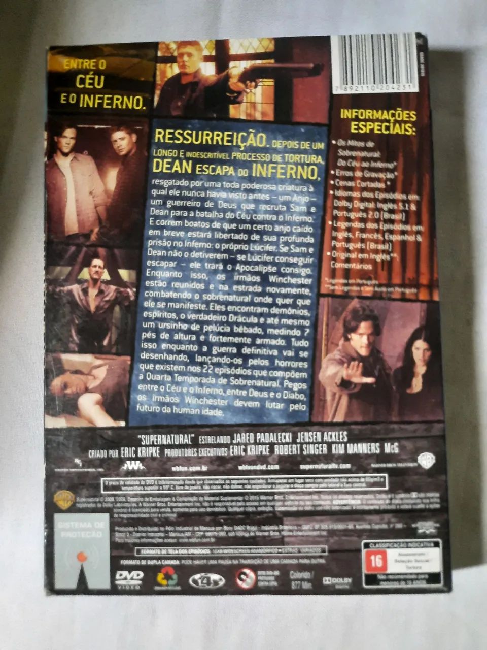 VENDO! FRETE GRÁTIS! DVD Boxset Sobrenatural - Supernatural 4ª Temporada Completa (Origina - Foto 2