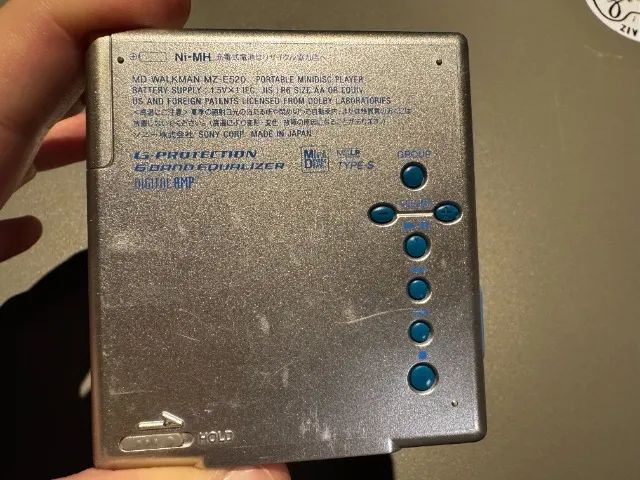 Sony MZ-E520 MD Walkman MiniDisc MDLP Type-S Restaurado e Testado - Antique Bunker - Foto 2