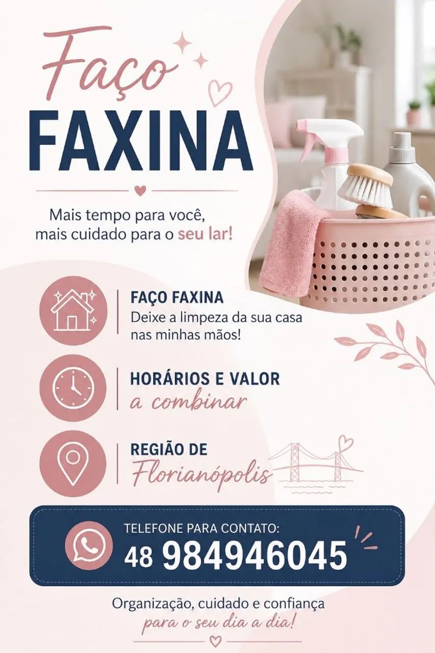 Faço faxina 