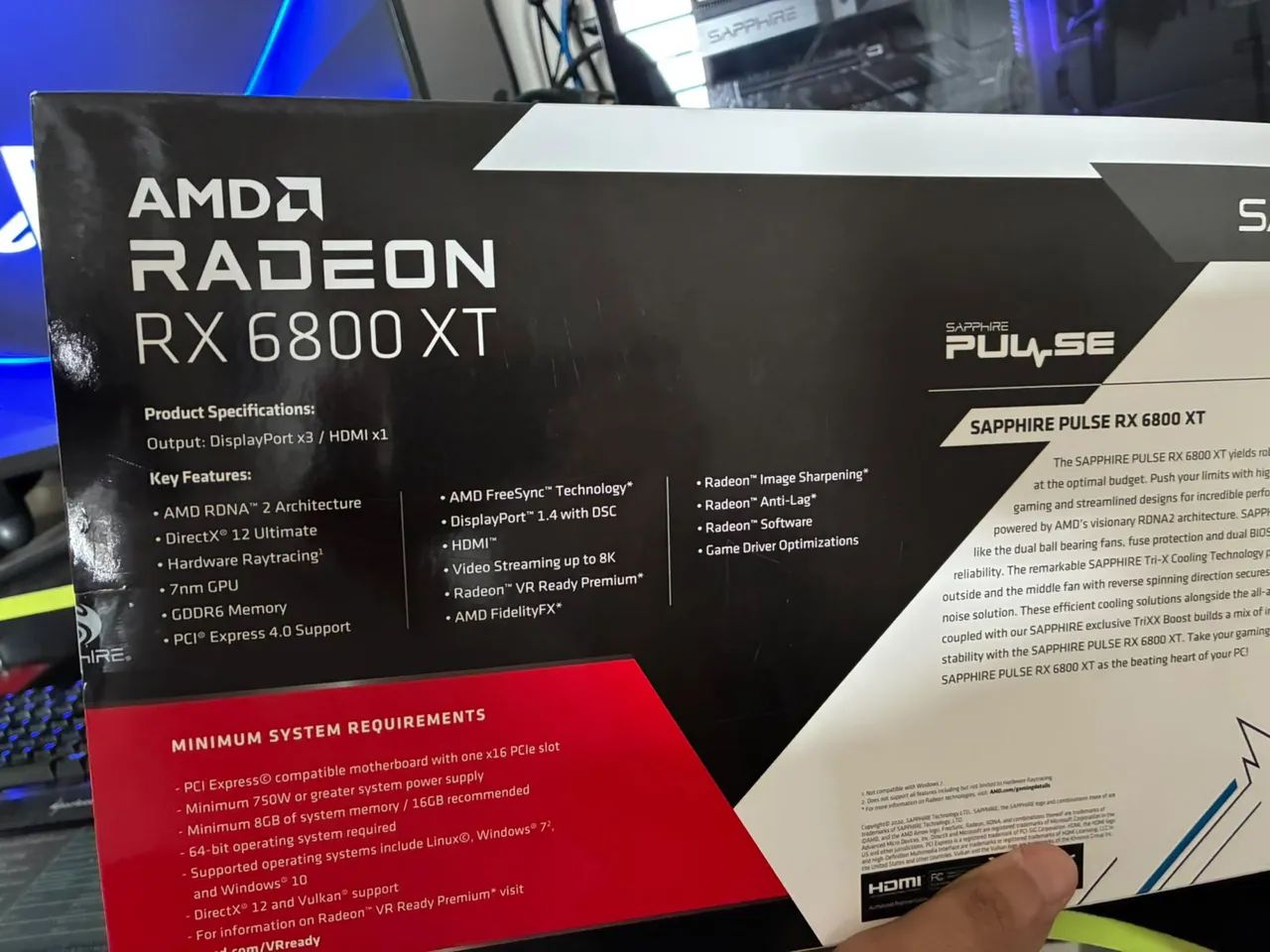 Sapphire Pulse RX 6800 XT 16GB - Foto 3