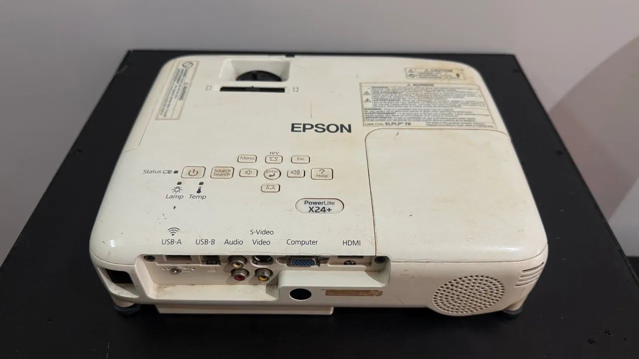 Projetor Epson Powerlite X24+ 3500lm Branco (Usado) - Foto 3