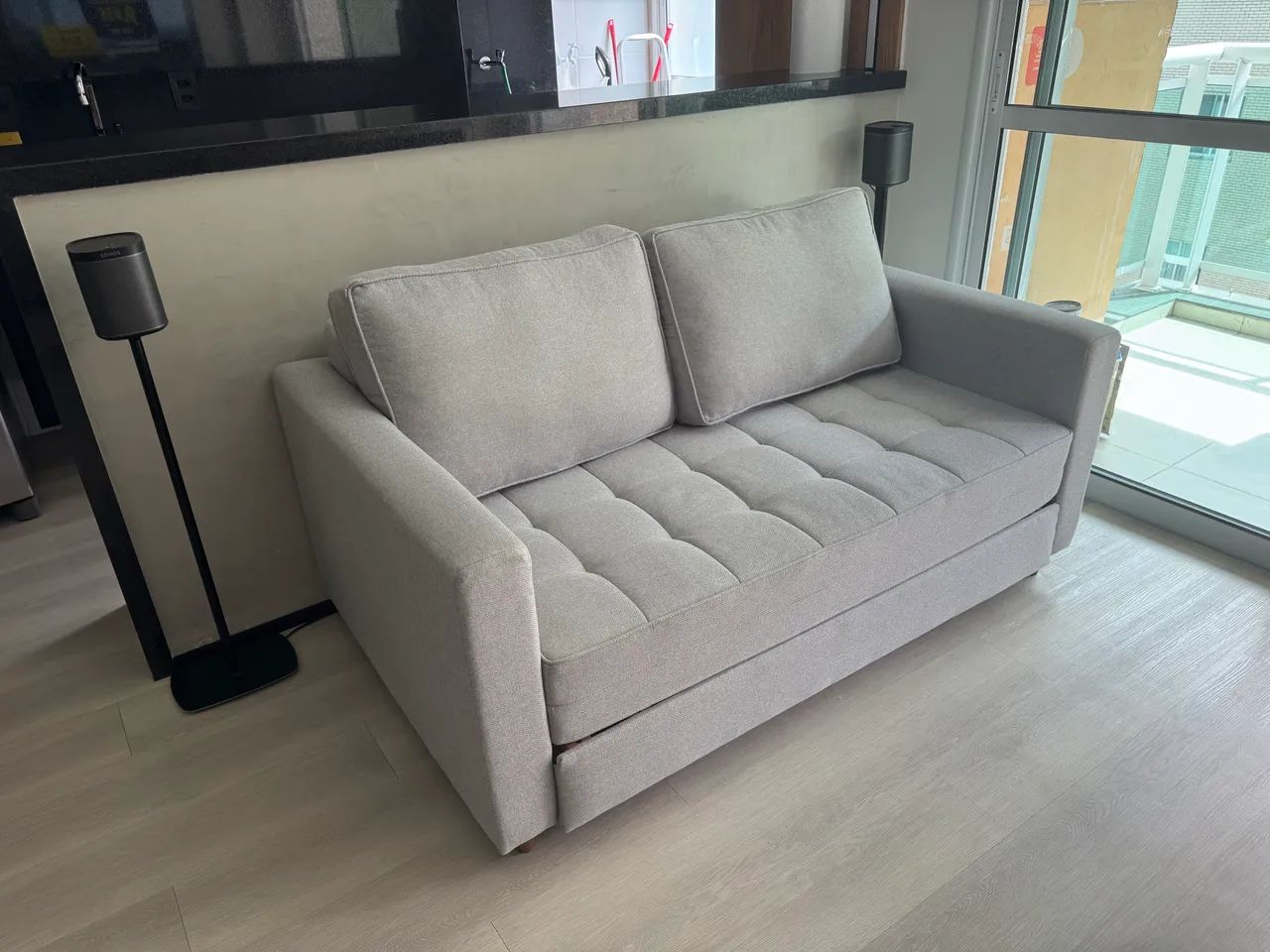 Sofá-CAMA como novo (10/6) 160 cm x 100