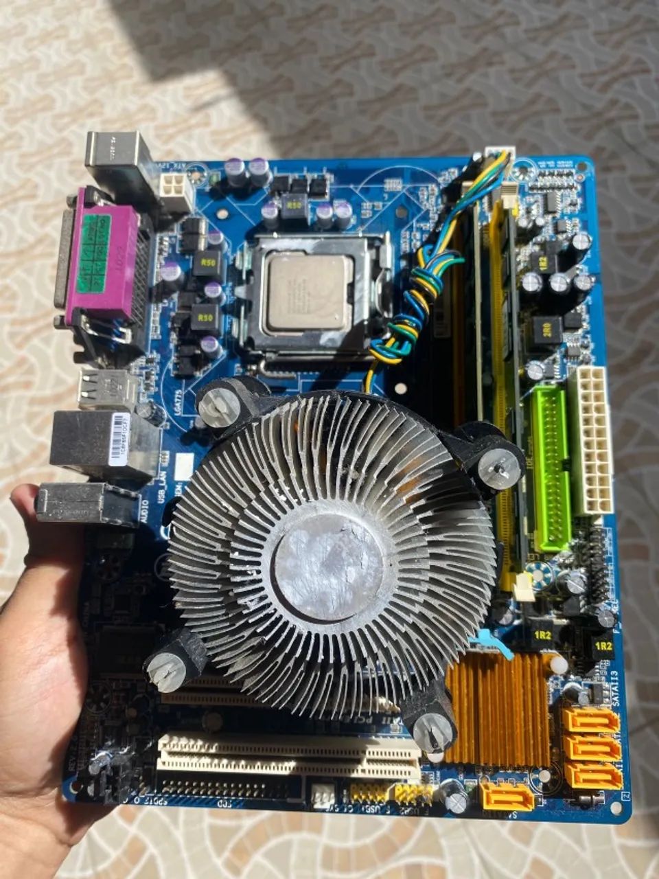 PC Kit Intel Core 2 Duo E7500 + Placa-Mãe + 4GB RAM DDR2