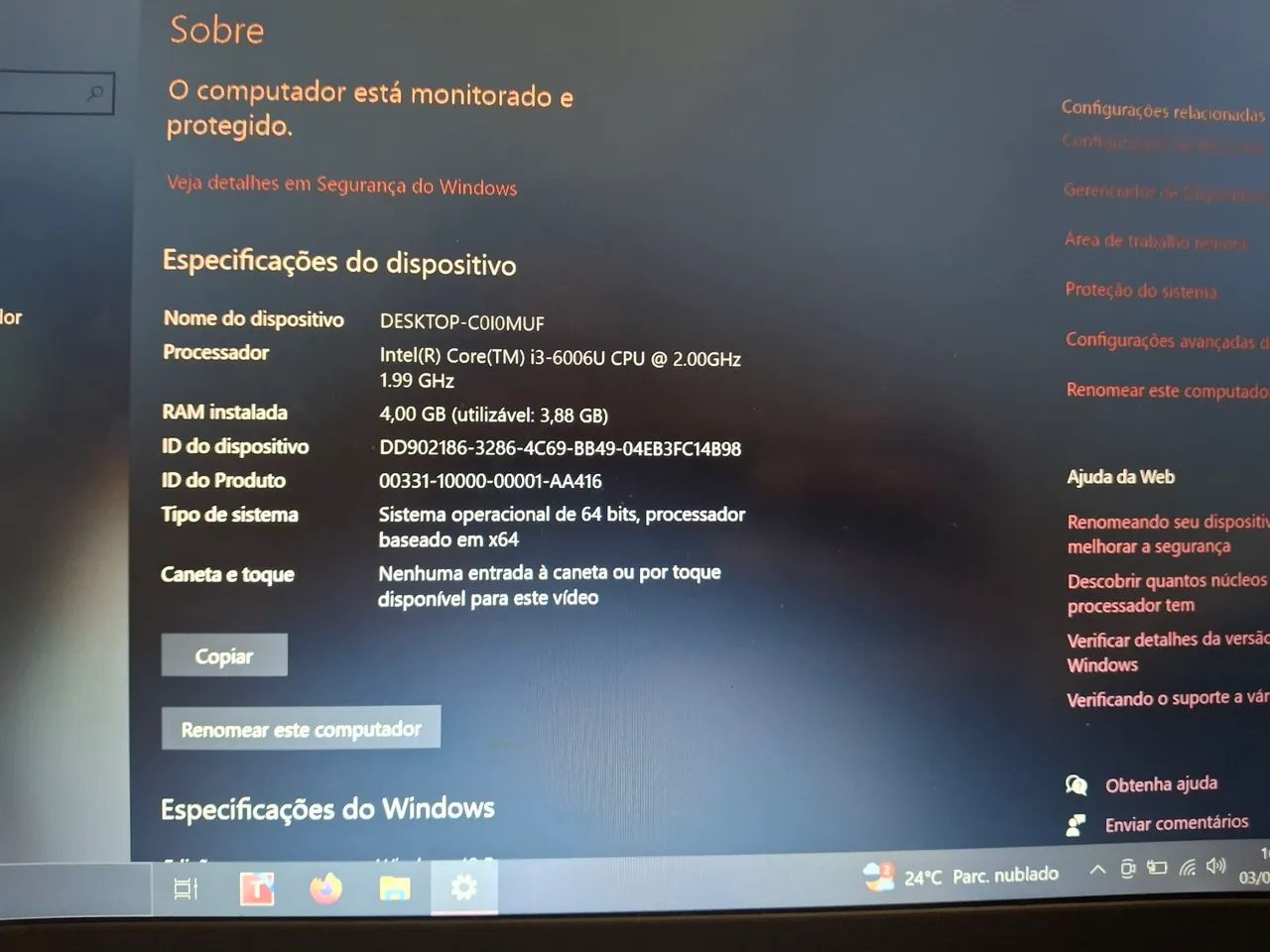 Notebook Lenovo Intel(R) Core(TM) i3-6006U  - Foto 5