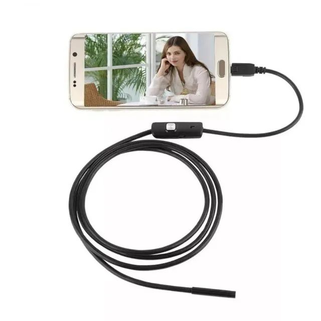 Câmera Inspeção Sonda Endoscópica 1,5 Metros Android Otg Pc - Foto 5