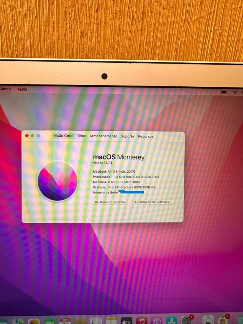 Macbook Air 2017 - Core i5 - RAM 8GB / SSD 128GB - Tela 13,3
