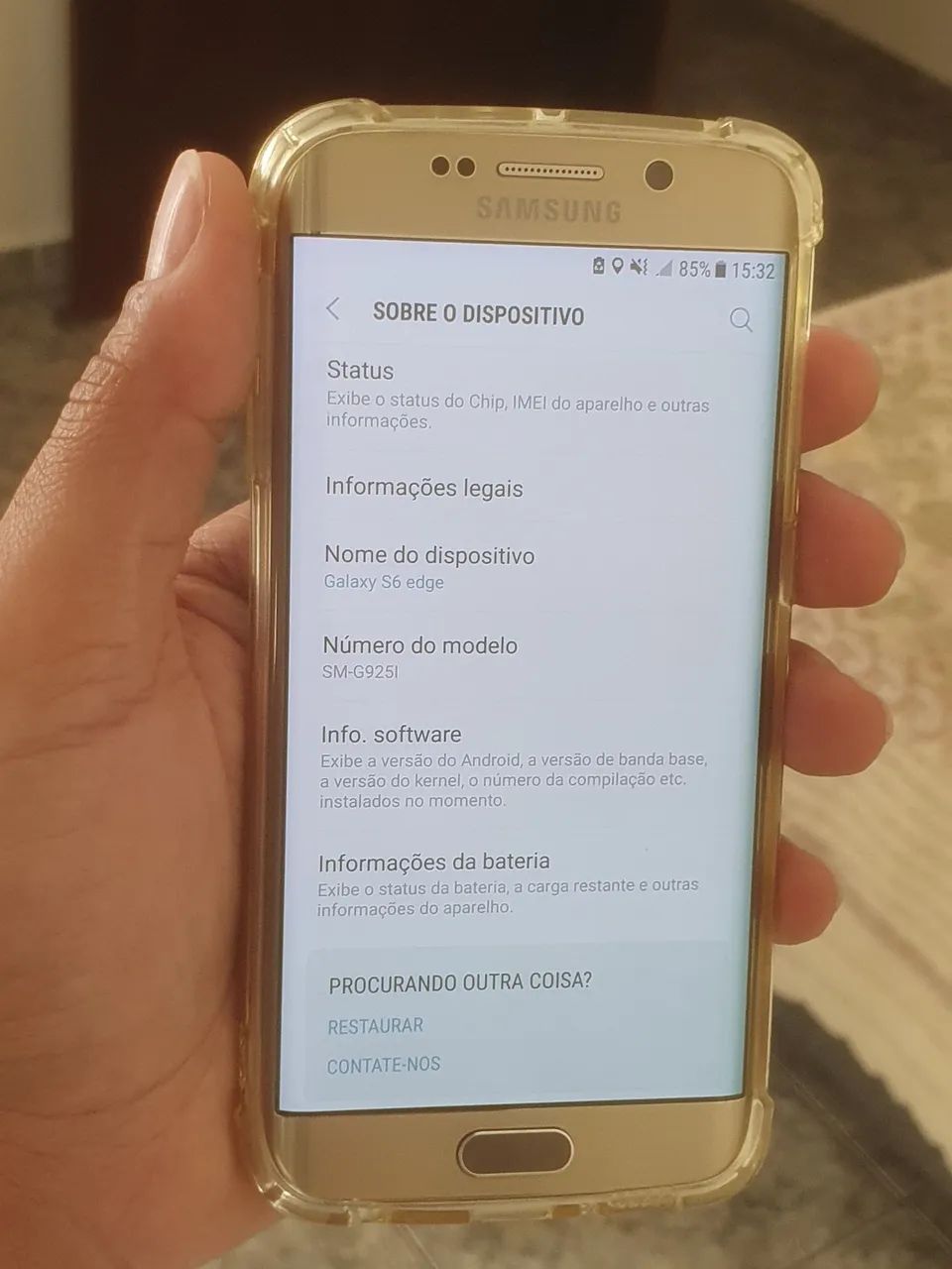 Samsung S6 edge 64gb dourado - Foto 3
