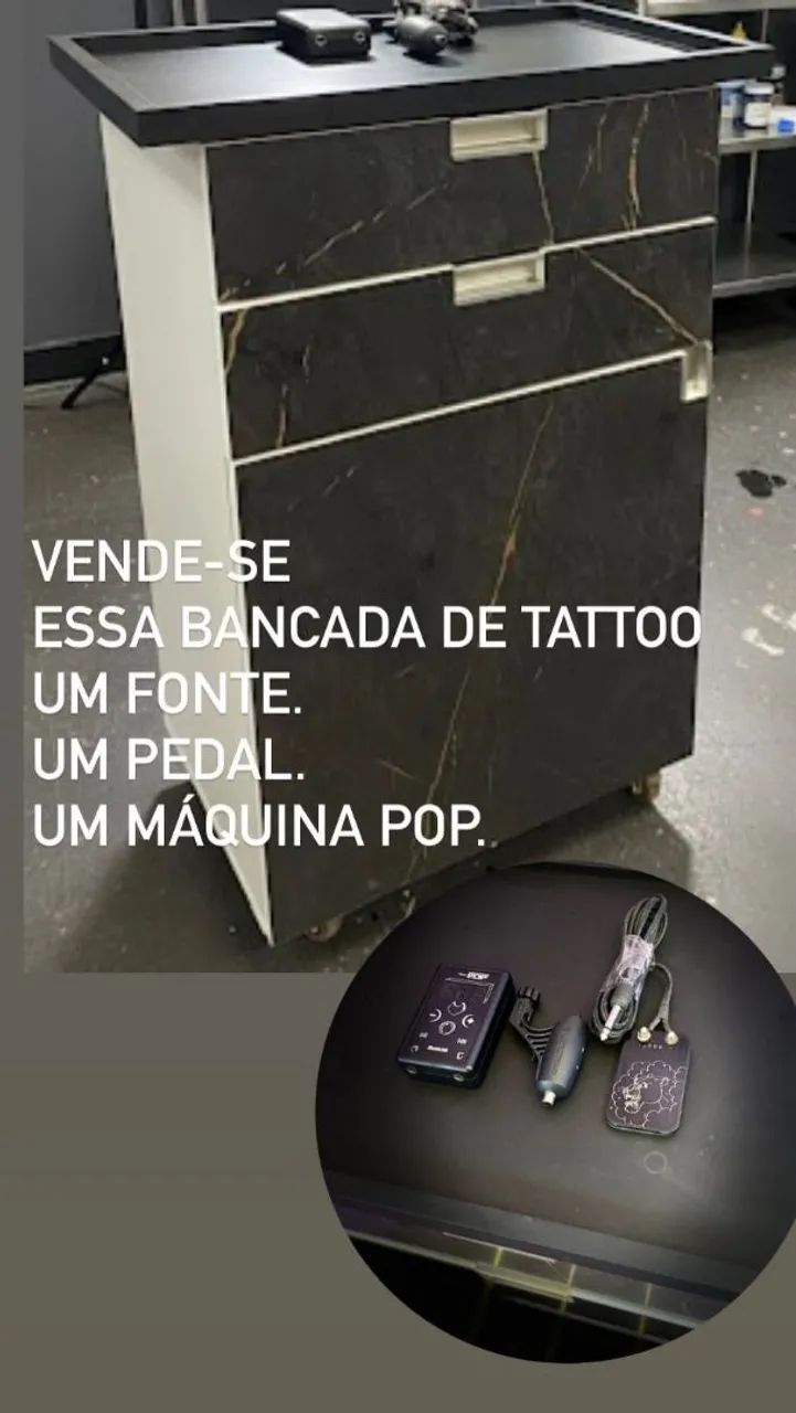 Vende-se material de tattoo 