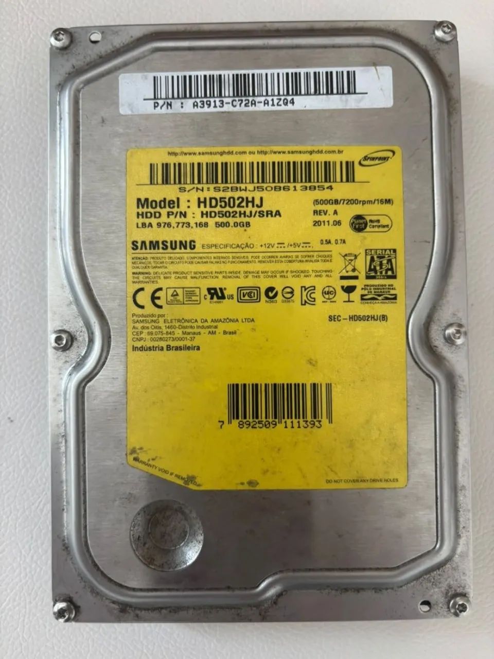 HD 500Gb Samsung - Excelente estado