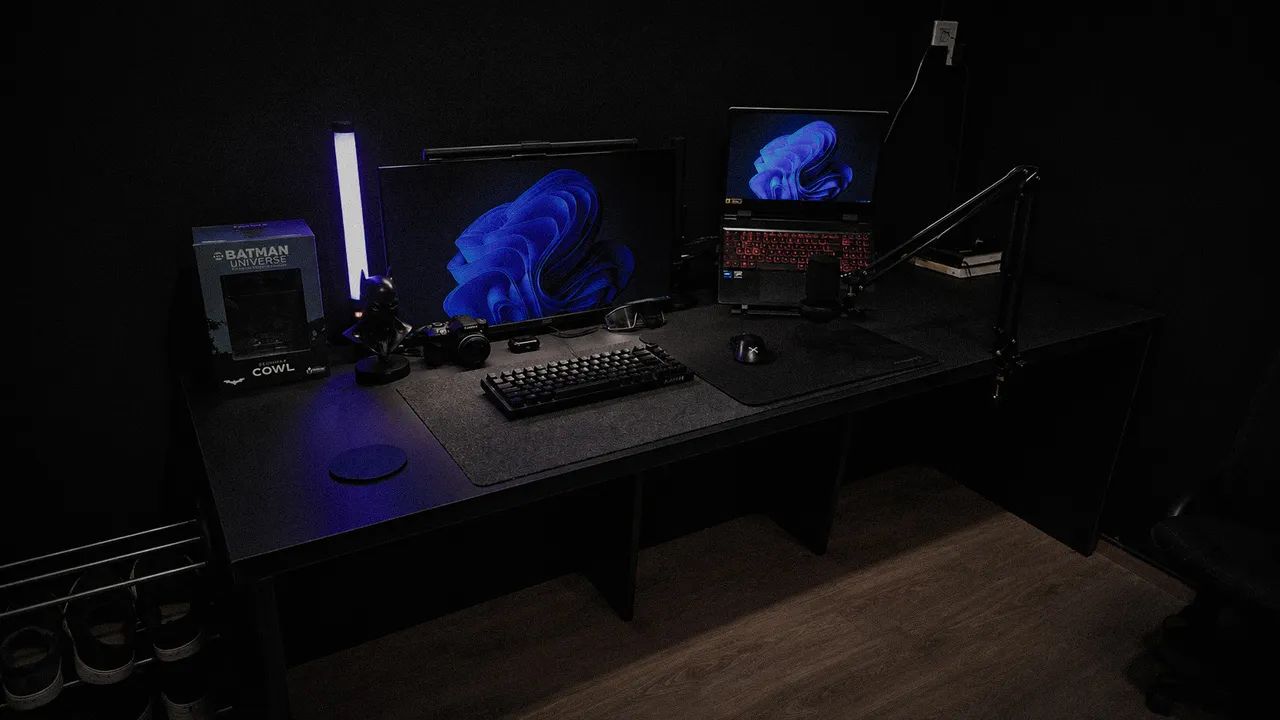 Mesa para escritório - Preta - Foto 2