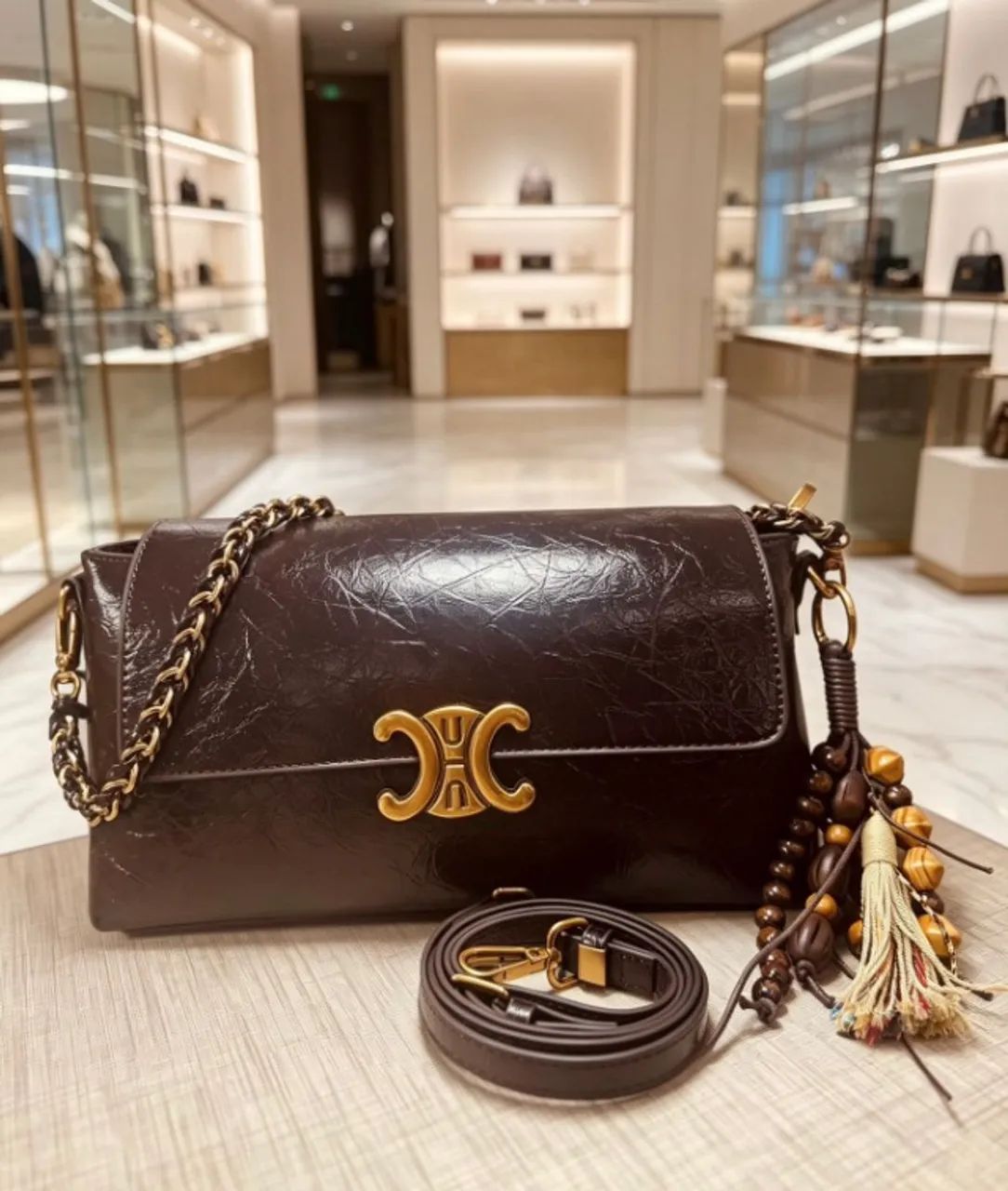 Bolsa Feminina Importada Premium com Alça de Ombro e Transversal - Foto 2