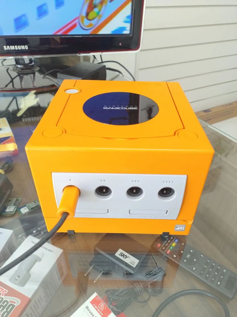Nintendo Game Cube Laranja com picoboot zerado  - Foto 3