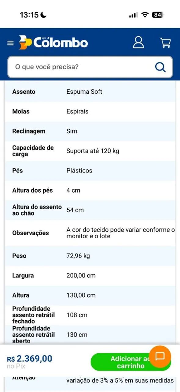 Sofá Retrátil  - Foto 4