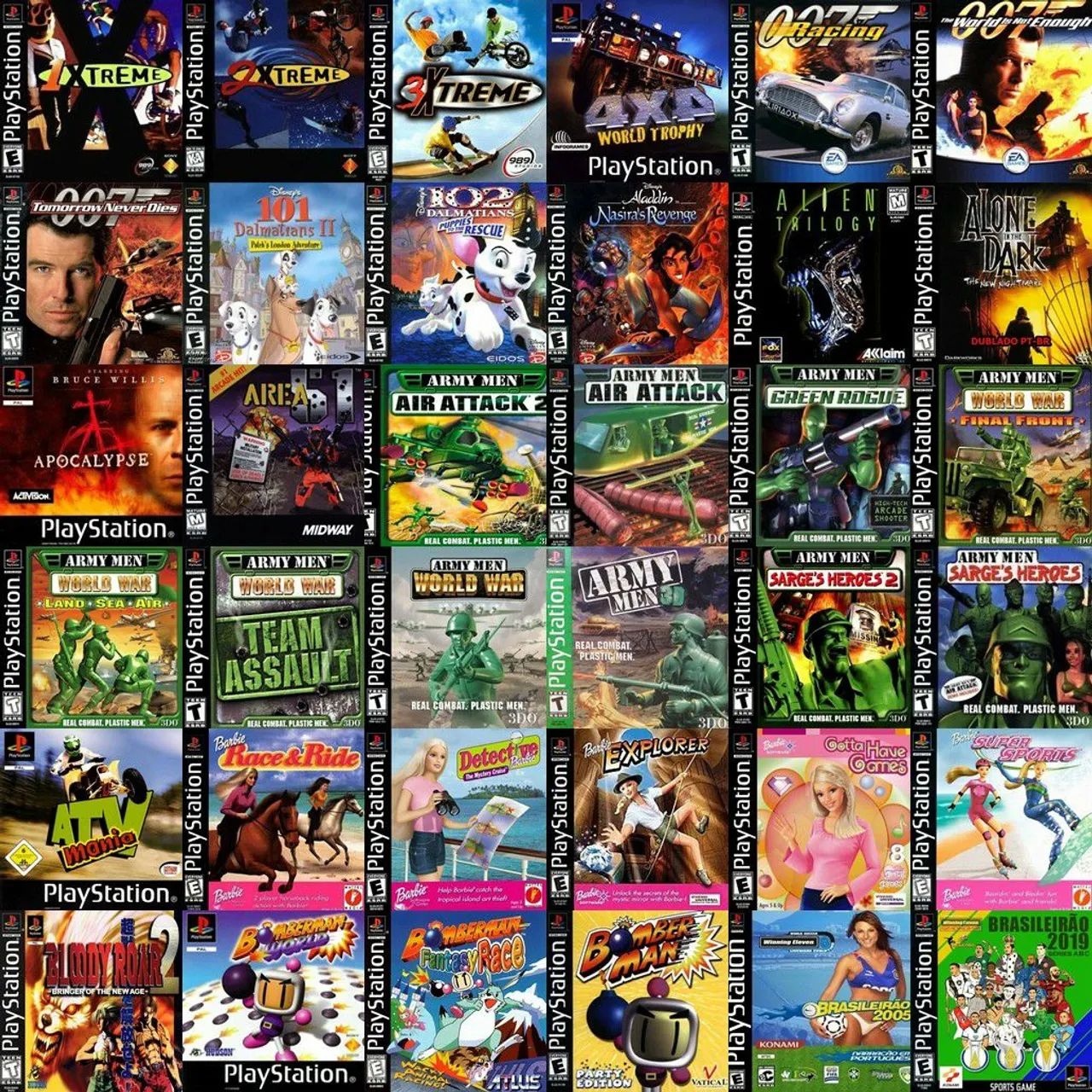 Jogos ps1 testados no console 