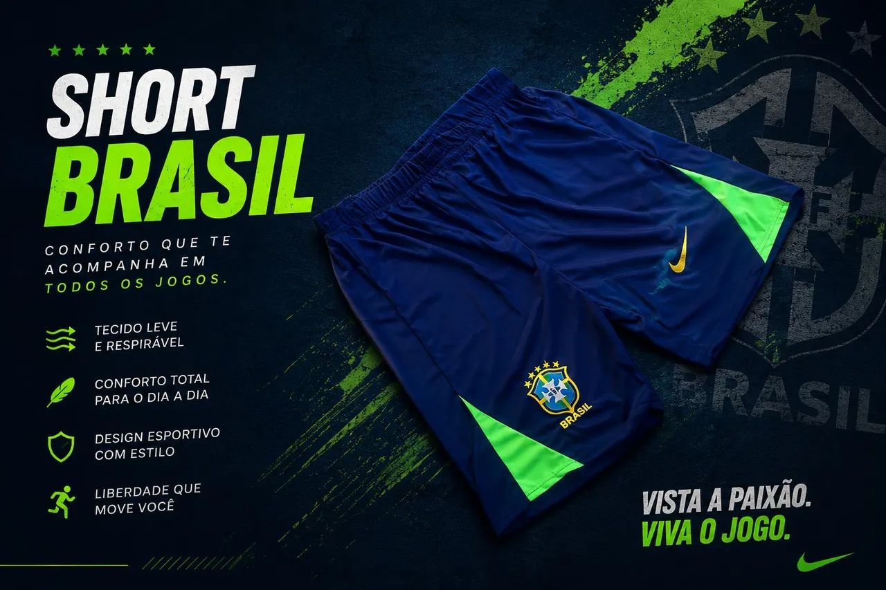 Calção - Shorts Brasil 2026