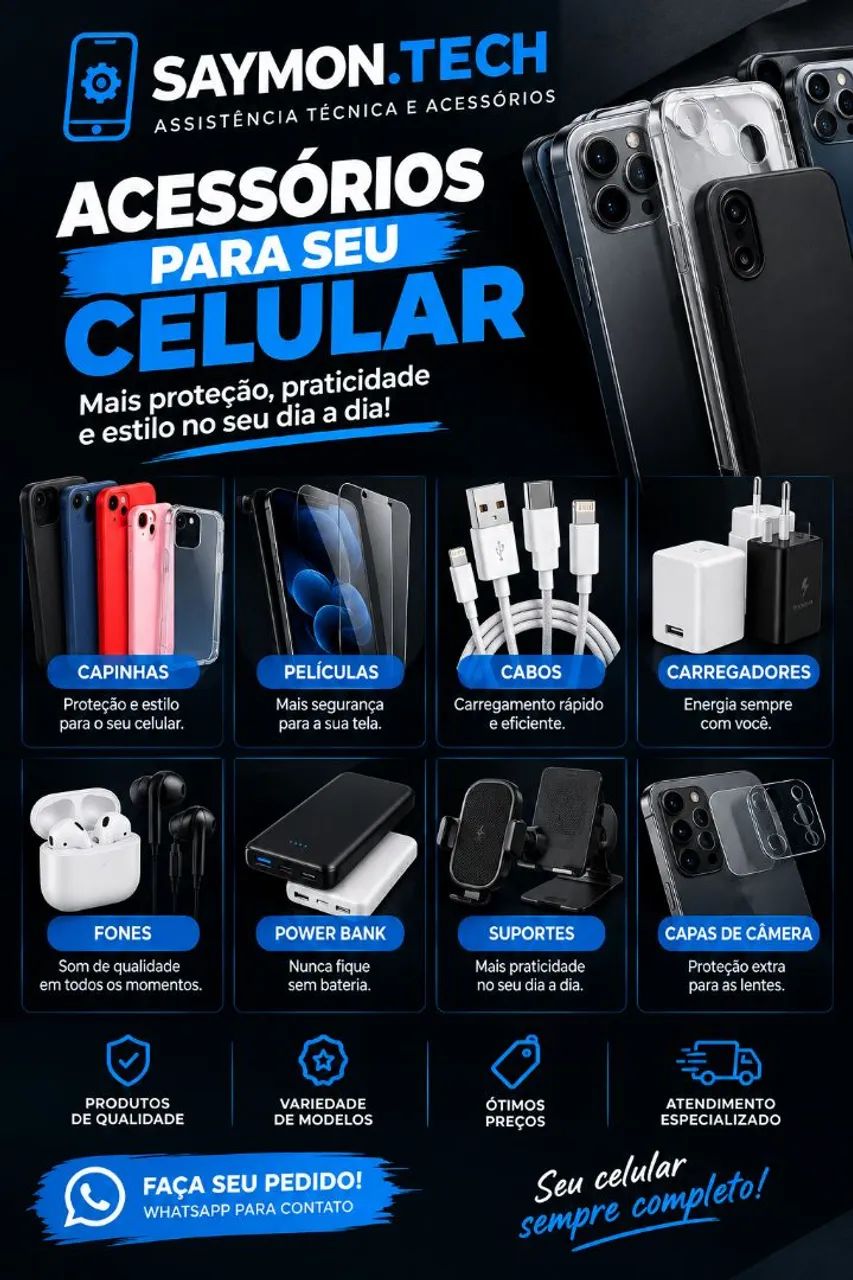 Acessórios pra celular 
