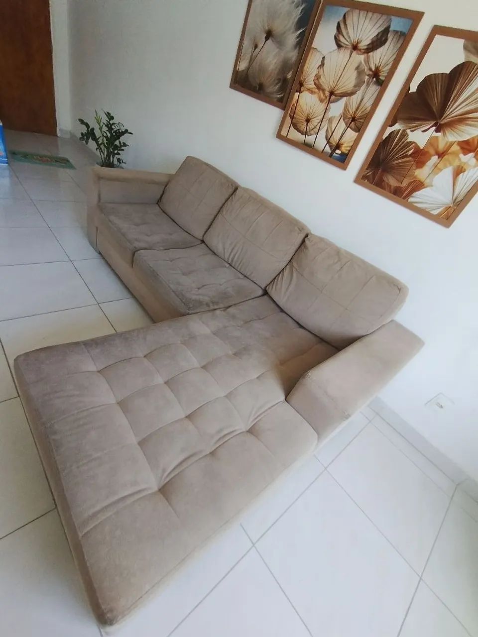 Sofa em L,  usado