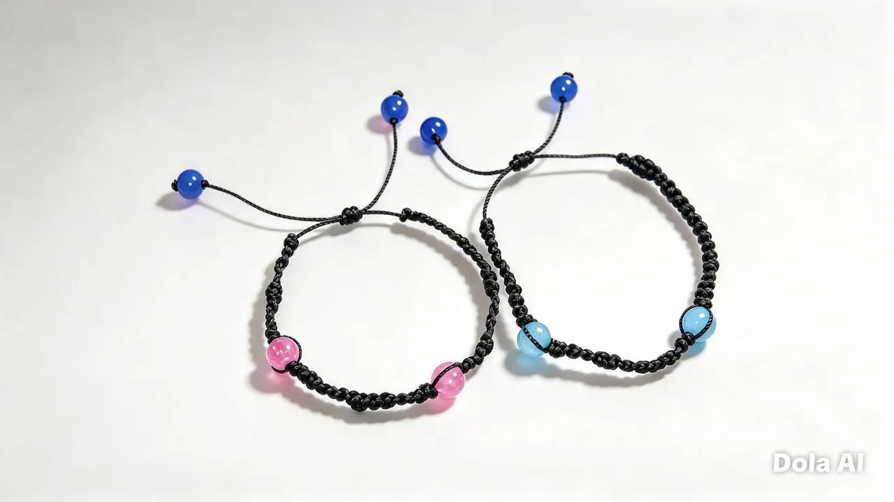 Pulseira de macramé 