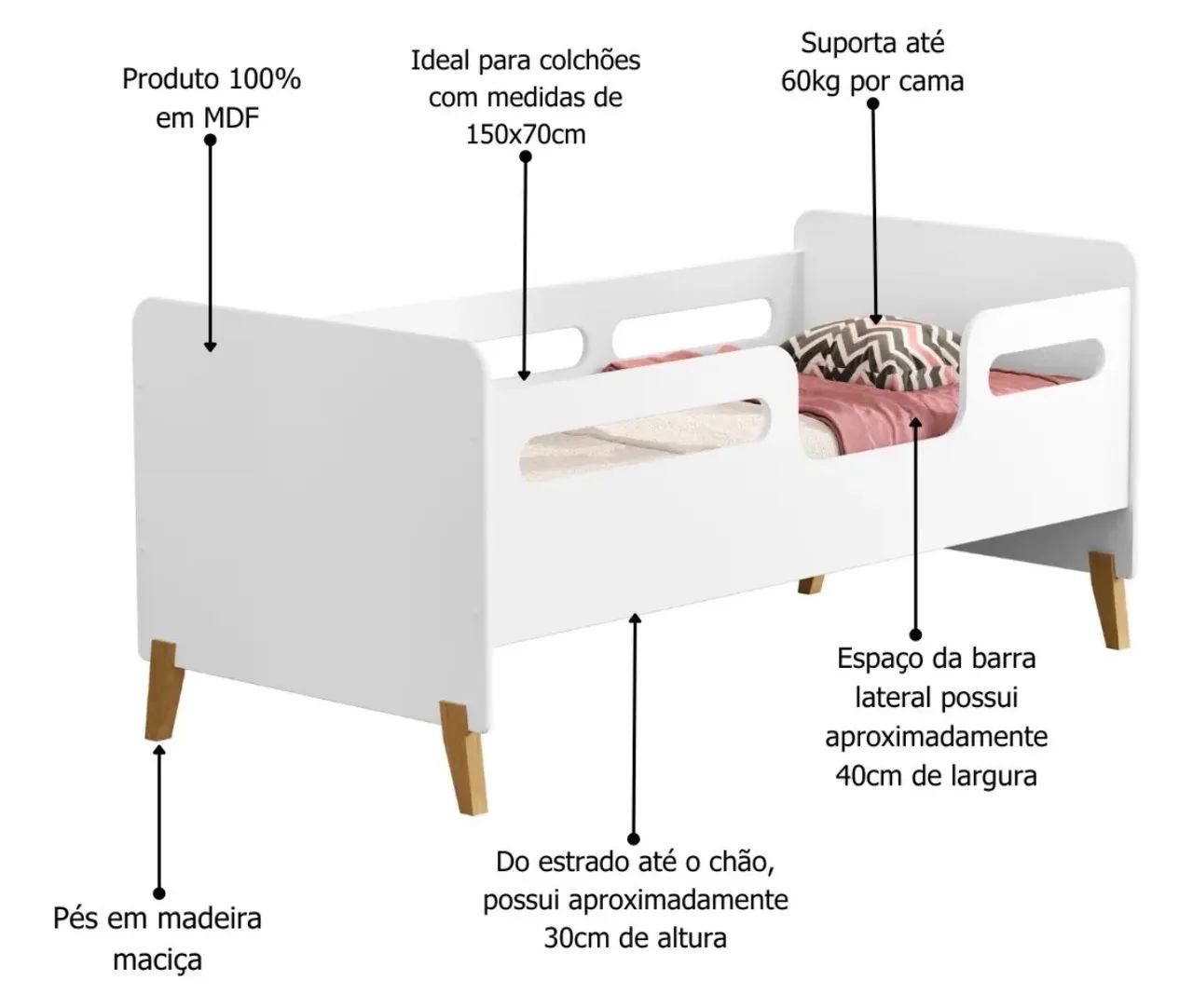 Cama Juvenil Cecília nova - Foto 2