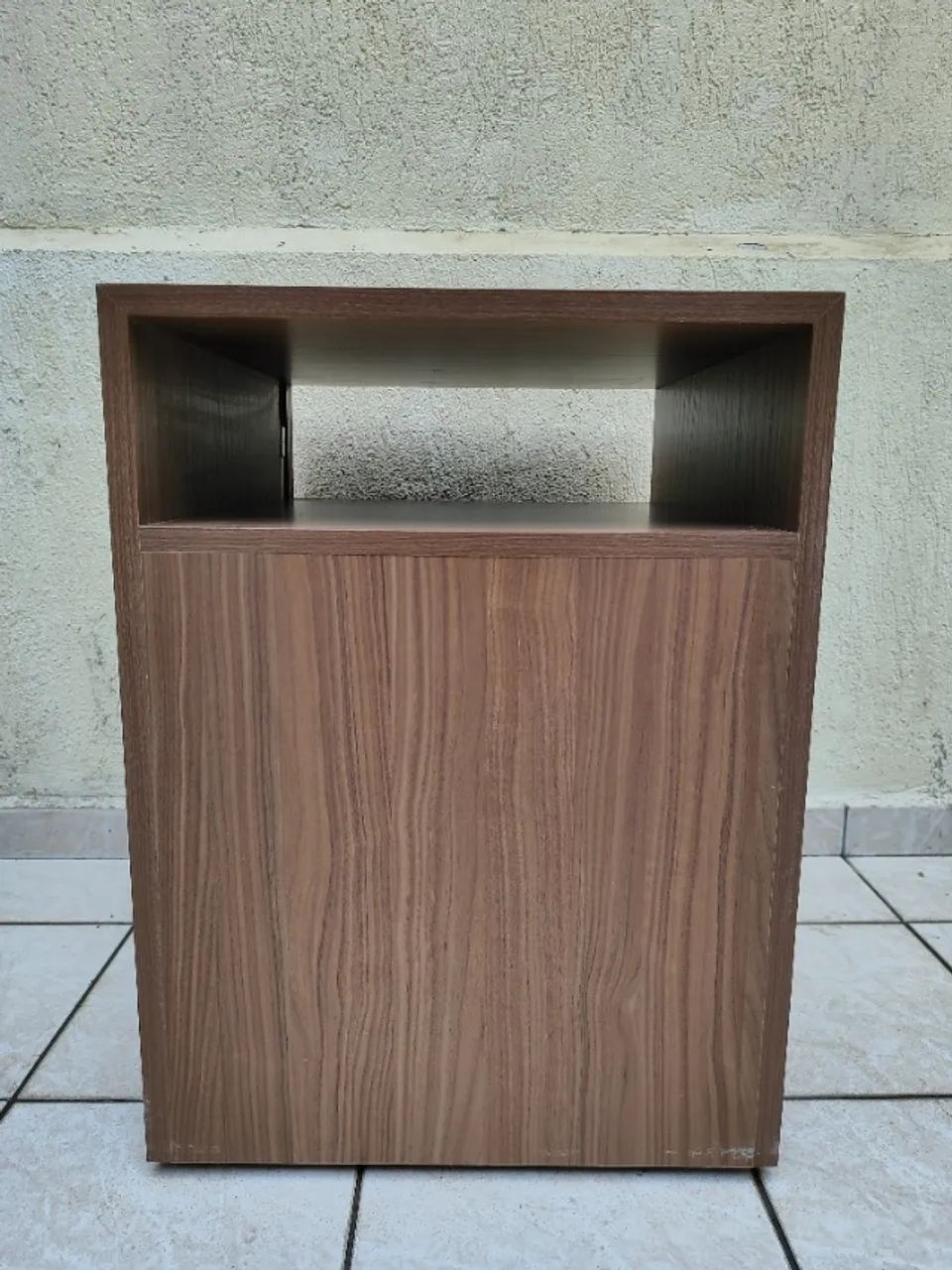 Gaveteiro Marrom Escuro com Rodinhas - 2 Gavetas Amplas e Nicho - Foto 5