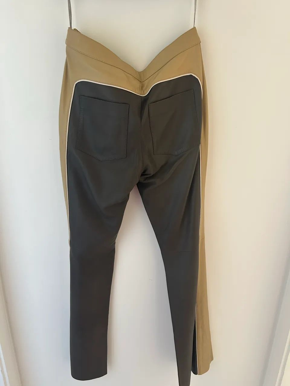 Calça de couro Animale bicolor TAM 38 - Foto 3