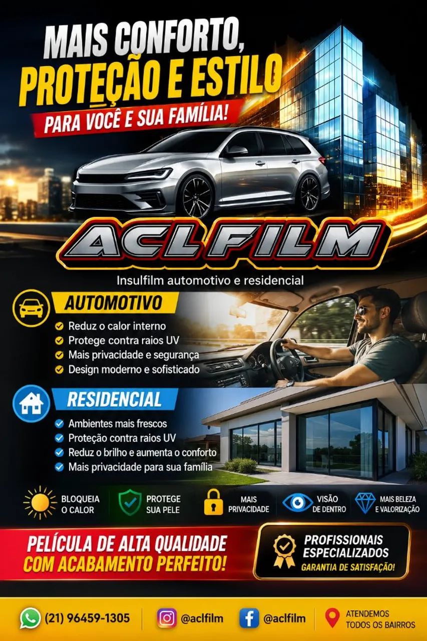 Insulfilm automotivo e residencial 