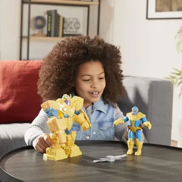 Boneco Avengers Mech Strike Thanos Mech Battle F0264 - Foto 3