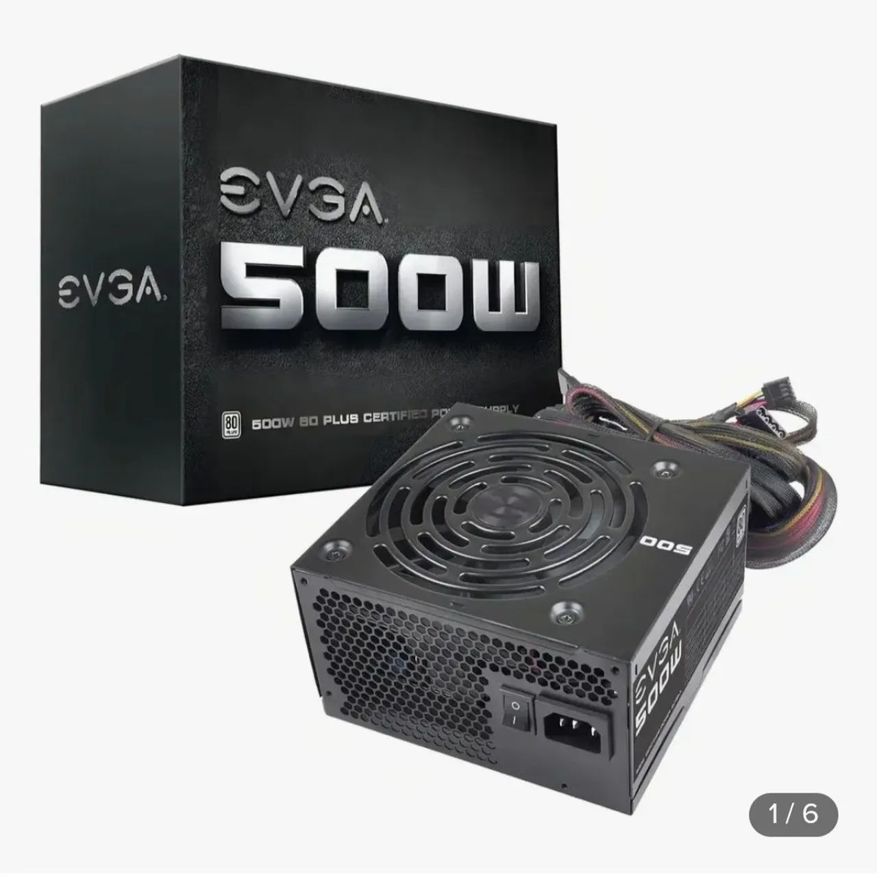 Fonte Atx EVGA 500w.  80 plus 